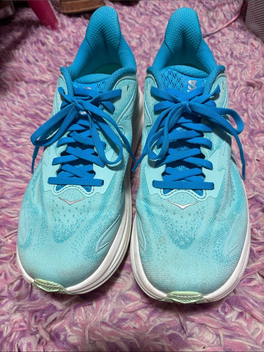 Hoka Women's Running Shoes in Light Blue and Aqua SZ 9.5